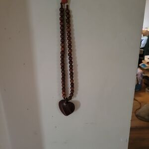 Wooden Heart Necklace
